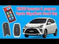 Autel KM100 generate and program Toyota Wigo, Rush Smart Key ID47