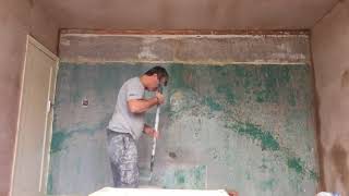 How to PVA a wall before Plastering