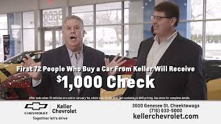 Get a $1000 Check When You Buy a Car During Our 72nd Anniversary Event | Keller Chevrolet Buffalo NY