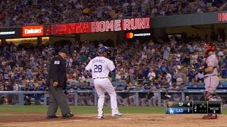 SF@LAD: Gutierrez belts his first homer as a Dodger