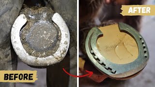 Hoof Care & Blacksmithing - Making a Handmade Horseshoe - SATISFYING RESTAURATION