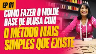 Como fazer molde base de blusa com o método mais simples que existe