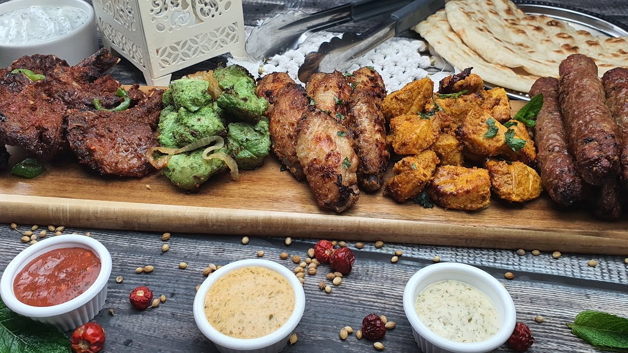 The Ultimate Meat Starter Platter / Chicken Tikka / Lamb Chops / Lamb ...