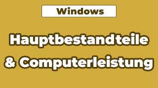 Computer Hardware einfach erklärt (CPU, RAM, SSD, GPU)