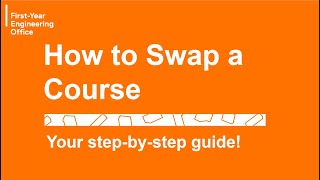 How to Swap a Course - TMU Engineering