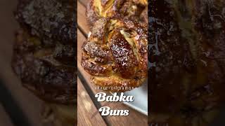 Babka buns🤎 with apple and cinnamon  Recipe is in description and on Instagram ⬇️  #babka