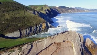 Zumaia y el Flysch a vista de pájaro