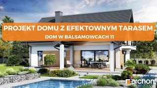 Dom w balsamowcach 11 – Wygodny dom z poddaszem użytkowym I ARCHON+ Projekty Domów