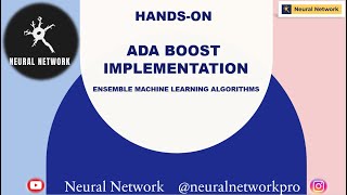 Hands-On Ada Boost Algorithm Implementation | Ensemble Machine Learning Algorithms