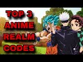 *NEW* TOP 3 BEST ANIME REALM CODES FOR MINECRAFT BEDROCK EDITION!