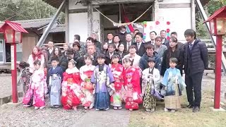 子供らの健やかな成長願い　西之表市の神社で勧学祭　鹿児島（2023.1.14）