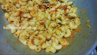 பாஸ்தா செய்வது எப்படி | மசாலா மேக்ரோனி | Indian Style Macaroni Pasta Recipe |  How To Make Pasta