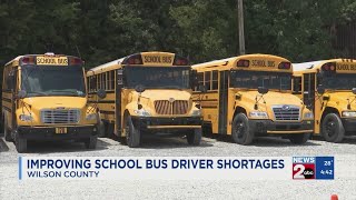 Improving school bus driver shortages in Wilson County