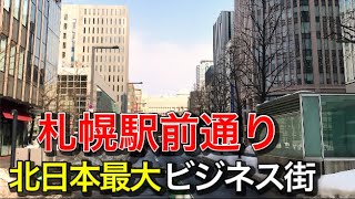 【散策】札幌駅前通の街並みが都会すぎた！大通駅〜札幌駅まで歩いてみた！【地方最大の都市】