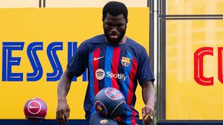 KESSIE'S FIRST TOUCHES AS A BARÇA PLAYER IN HIS OFFICIAL PRESENTATION ⚽💙❤️