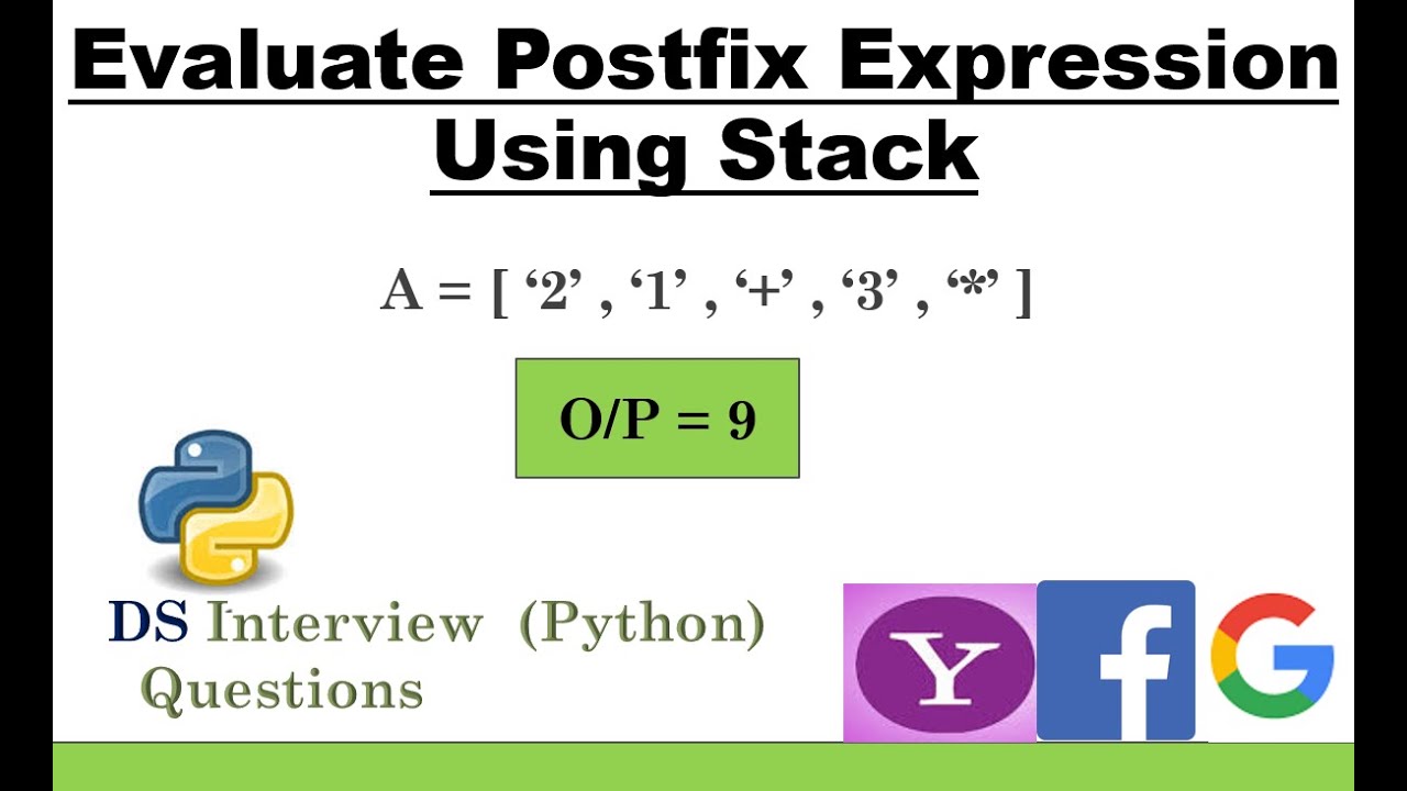 Evaluate Postfix Expression Using Stack - YouTube