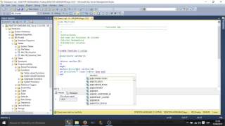 Como Crear Funciones en Sql Server