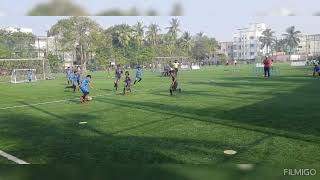 VFA in blue jersey vs Thadam FC @FCMadras turf