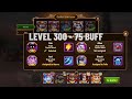 level 190 300 lowest buff strategy triumph of the mind hero wars