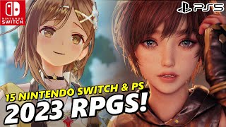 15 BIG Nintendo Switch & PS5 RPGS in 2023 !