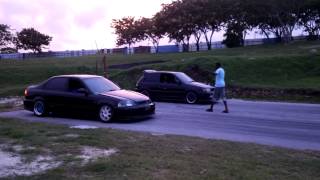 Honda Civic B18 vs Toyota Starlet Ep82