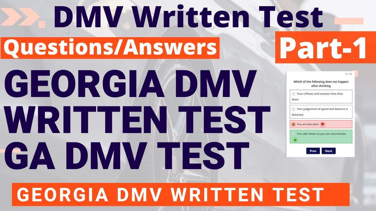 Georgia DMV Written Test | GA DMV Practice Test Questions And Answers ...