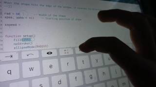 Codea Tutorial 1. How to make bouncing ball in Codea.