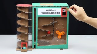Wow! DIY Amazing Gumball Vending Machine with Coin