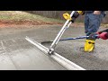 Battery Powered Concrete Leveling Screed With 12 ah - Say No to HEAVY Floats Video by Vibracon Tools