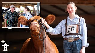 She caught a calf in front of 70,000 people. Now she's RAISING a heifer. | RODEOHOUSTON