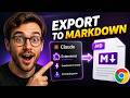 How to export Claude AI chats to Markdown Format (Quick Guide)