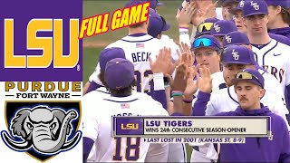 LSU vs Purdue-Fort Wayne [FULL GAME] | Men's College Baseball Season 2025