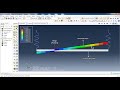 Equation of motion for the mass-spring system using the exact solution and Abaqus software