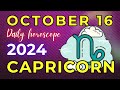 Capricorn ♑ 🙏𝐋𝐢𝐬𝐭𝐞𝐧 𝐓𝐨 𝐘𝐨𝐮𝐫 𝐇𝐞𝐚𝐫𝐭 𝐀𝐧𝐝 𝐓𝐚𝐤𝐞 𝐀𝐜𝐭𝐢𝐨𝐧🙏Horoscope For Today October 16, 2024 | Tarot