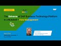 The Universe of SAP Business Technology Platform in a Nutshell – Data Management