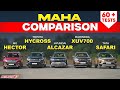 Mahindra XUV700 vs Tata Safari vs Toyota Hycross vs Hyundai Alcazar vs MG Hector Plus - Comparison