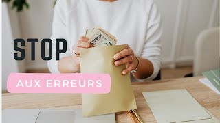 STOP aux erreurs qui empêche d'économiser ! - enveloppe budget 💵