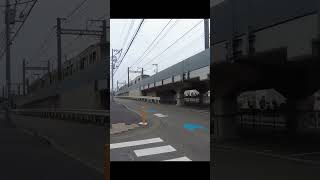 江ノ電.石上駅から高架へ上がり藤沢駅へ