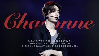 [4K] 240616 Chaconne 엔하이픈 제이 멀티캠 직캠 (ENHYPEN JAY Fancam) @ WEVERSE CON 위버스콘