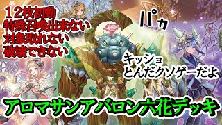 新規アロマ採用-初動12枚の安定性と妨害性能を兼ね備えたアロマサンアバロン六花デッキ