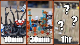 I Built Three Of The Most Dangerous Clone Battles As LEGO Star Wars Mocs In 10min 30min and 1hr!