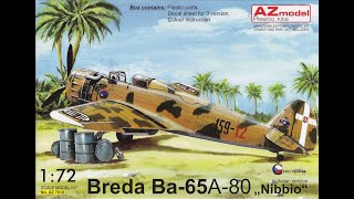 Breda Ba-65 A-80 von AZmodel im Maßstab 1:72