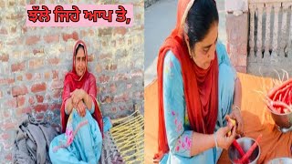 ਝੱਲੇ ਜੇ ਲੋਕ ਝੱਲੀ ਜਿਹੀ ਜ਼ਿੰਦਗੀ || recipe || happy village life of Punjab by Dullat Family vlogs ||