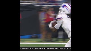 James Cook rushes for a 41-yard touchdown vs. Detroit Lions