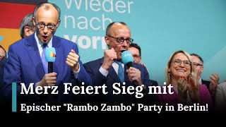 Kanzlerkandidat Merz Feiert Mit CDU-Wahlkampfmitarbeitern Im Hauptquartier | RND | AC1E