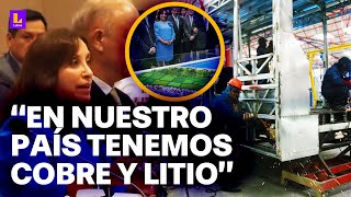 Presidenta Boluarte: "Ojalá podamos tener una planta de ensamblaje de vehiculos en Ancón"