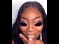 black girl with big false eyelashes (official meme)