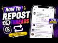How to Repost on Threads 🔁 [New 2026 Update]