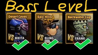 Hill Climb Racing 2 Beating Bosses - Boss Level VS Nikita, VS Blink and VS Frank