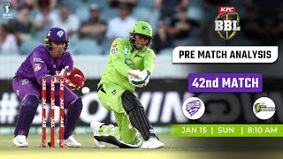 Hobart Hurricanes vs Sydney Thunder 42nd Match Prediction, HBH vs SYT Analysis #bbl